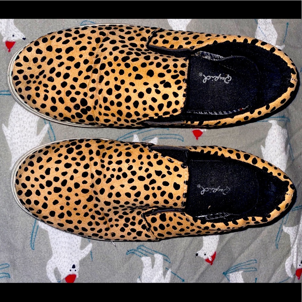 Cheetah Print Slip on Sneakers
